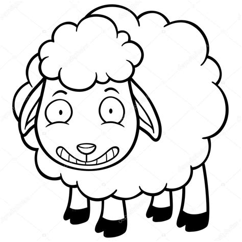 Imágenes oveja para colorear oveja — Vector de stock © sararoom