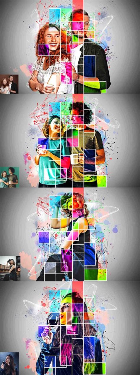 Collage Poster Art Photoshop Action Photoshopresource