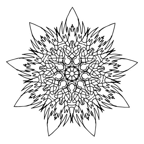 Free coloring sheets are enjoyable artwork activities for kids and adults! Flame Mandala Coloring Page