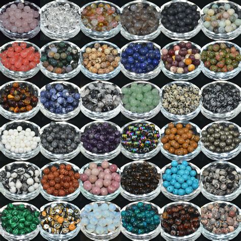 Wholesale Lot Natural Gemstone Round Spacer Loose Beads 4mm 6mm 8mm