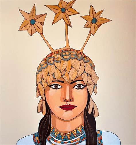 Sumerian Queen Painting By Paul Batou Fine Art America