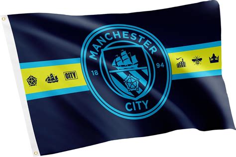 Manchester City Flag Man City Mcfc Football Soccer Premier