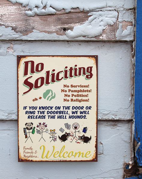 11 No Soliciting Signs Ideas No Soliciting Signs No Soliciting