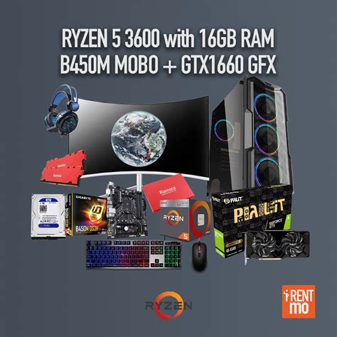 Finally, after getting ryzen 3000 series processor you might want to be extra careful in selecting the ryzen compatible memory kit or ram. Ryzen 5 3600 with B450M Mobo, 16GB RAM, GTX 1660, 24" IPS ...