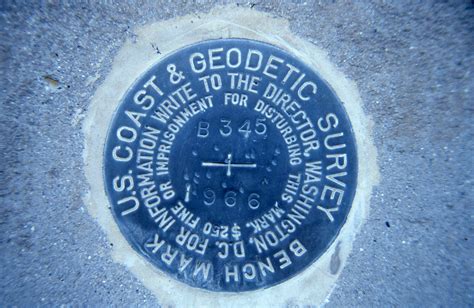 1966 Us Coast And Geodetic Survey Marker Mg Tower 5586 Conrail