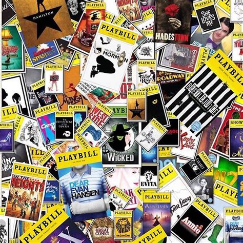 Broadway Collage Wallpaper