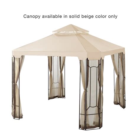 Aluminum patio umbrella in oatmeal with. Replacement Canopy and Netting for Cottleville Gazebo ...