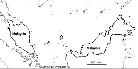 Outline Map Research Activity 1 Malaysia