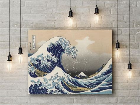 Katsushika Hokusai The Great Wave Of Kanagawa Japanese Seascape Fine