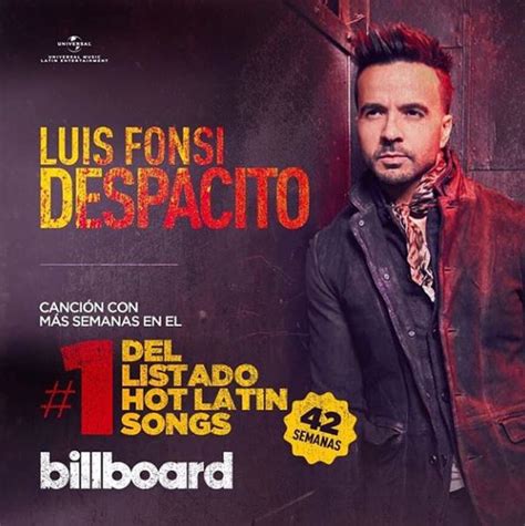 ‘despacito De Luis Fonsi Lidera El ‘hot Latin Songs De ‘billboard Tuconcierto