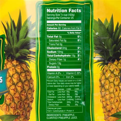 Del Monte 10 Can Pineapple Chunks In Juice