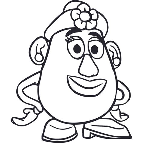 Mrs Potato Head Cartoon Characters Decor Wall Art Vinyl Sticker Design