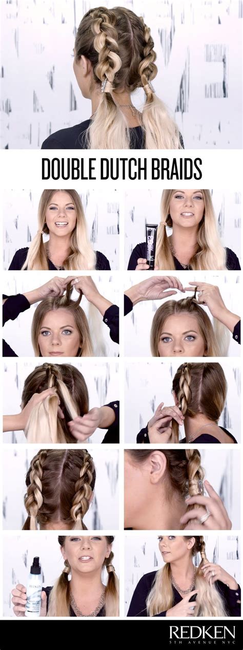 awesome double dutch braids look great on everyone try this look to keep hair off your