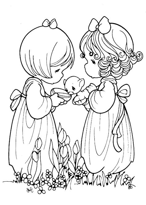 Precious Moments Coloring Pages Imagui