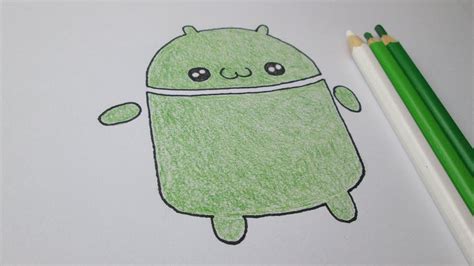 How To Draw The Android Robot Youtube