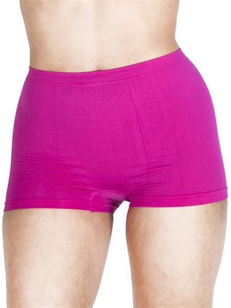 Womens Plain Boxer Sexy Hot Pants Shorts Ladies Underwear Plus Size S M