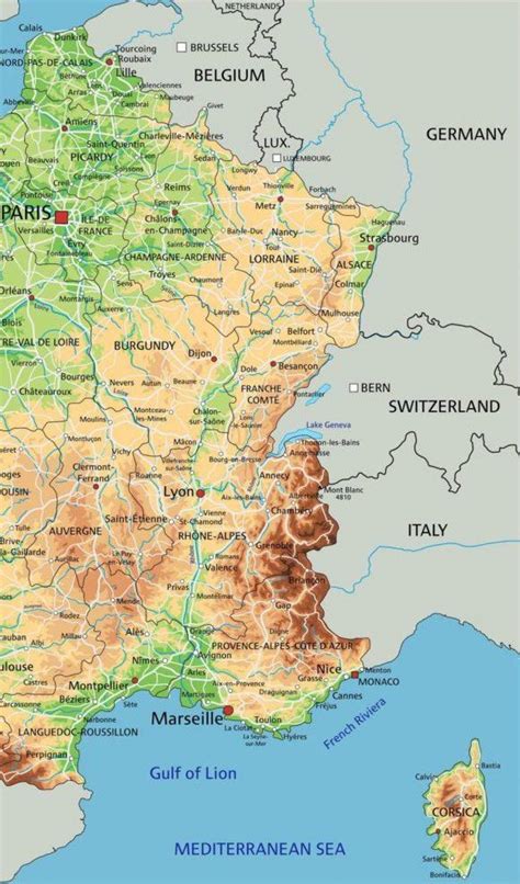 Map Of Eastern France Map Of France Eastern Western Europe Europe