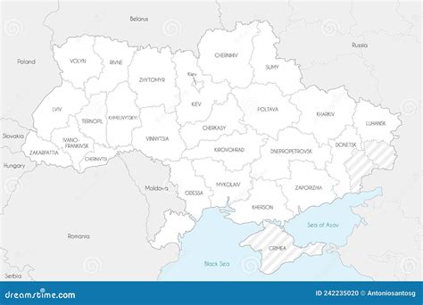 Ukraine Administrative Map Cartoon Vector Cartoondealer Hot Sex Picture