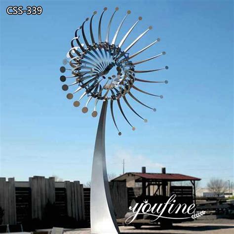 Large Metal Kinetic Wind Spinners Sculpture Youfine Art Sculpture