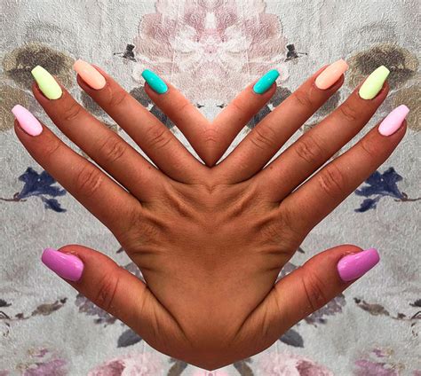 Matte acrylic nails | tumblr. 18 Cute Summer Nail Designs to Copy Right Now
