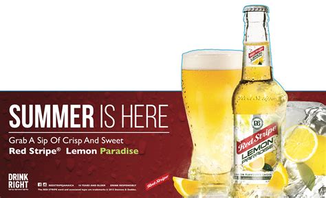 Red Stripe Lemon Paradise On Behance