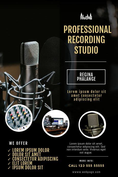 200 Recording Studio Customizable Design Templates Postermywall