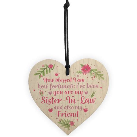 Maybe you would like to learn more about one of these? Sister In Law Gift Wooden Heart Plaque Keepsake Birthday Gift
