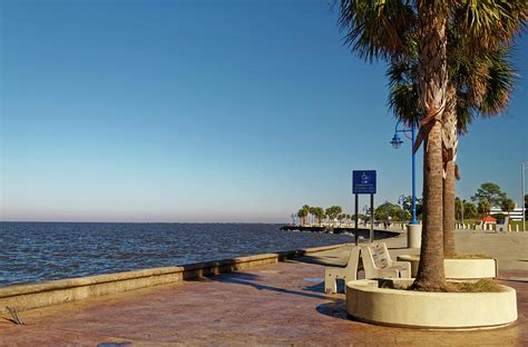 Lake Pontchartrain And Promenade Photograph By Sally Weigand
