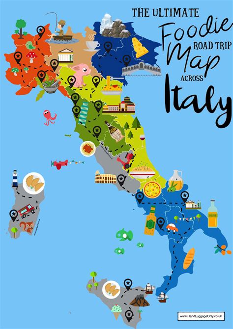 Ultimate Map Of What To Eat In Italy And Where Hand Luggage Only
