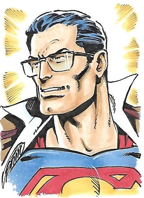 Clark Kent Revealing He Is In Fact Superman Sketch Card By Anthony