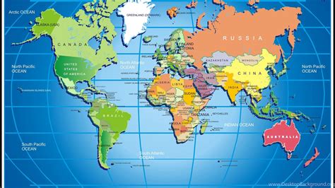 Widescreen World Map Hd Wallpaper Download World Map Free
