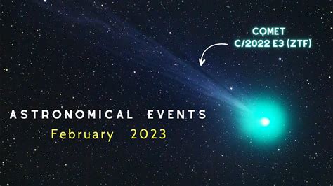 Astronomical Events February 2023 How To See The Comet C2022 E3 Ztf Green Comet C2022 E3