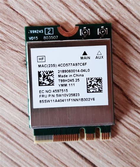 Mediatek Mt7921wi Fi 6 80211ax 2x2 Wi Fi Bluetooth 51 M2 Card