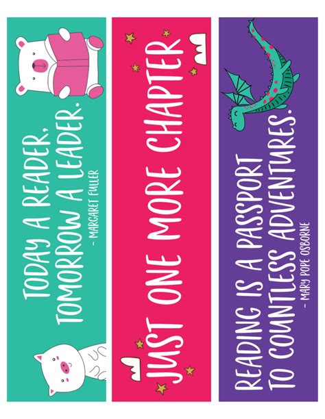 Printable Reading Challenge And Bookmarks