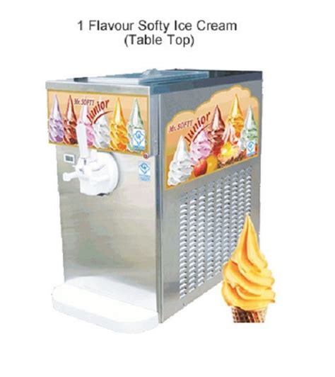 Soft Serve Ice Cream Machines Single Flavour Softy Machine Pump