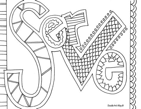 Printable cute girls adult with flowers coloring page. Word Coloring pages - DOODLE ART ALLEY