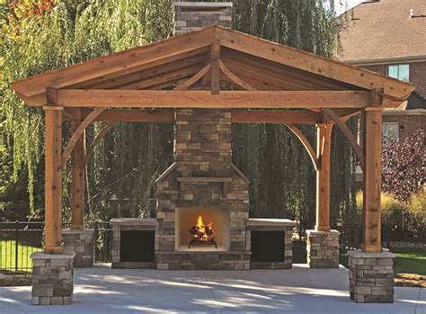 Half Dome Fireplace — Housewarmings Outdoor Outdoor Stone Fireplaces