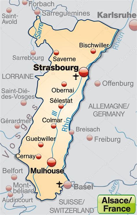 Alsace Karta Karta