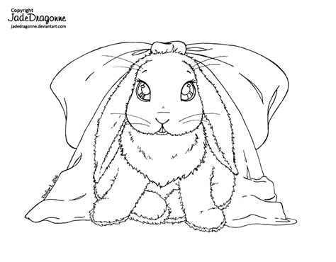Little Ms Bunny Lineart By Jadedragonne On Deviantart