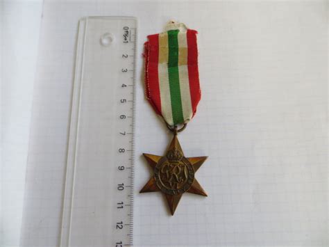 Britishcommonwealth Ww2 Italy Star Medal Original