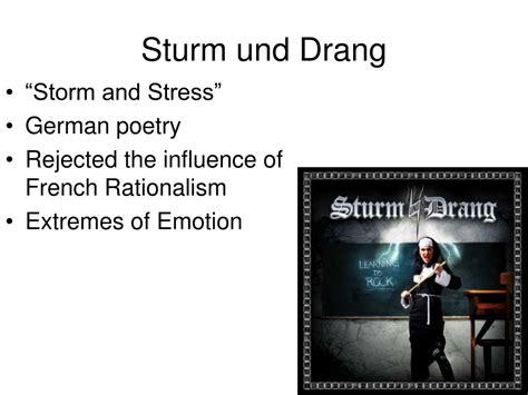 How do you use sturm und drang in a sentence? PPT - Romantic Movement PowerPoint Presentation, free ...