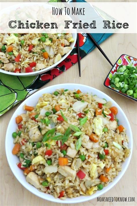 Pressure cooker chicken and rice is a family favorite cooked in just a few minutes. Easy Fried Rice Recipe | Chicken Fried Rice | Moms Need To ...