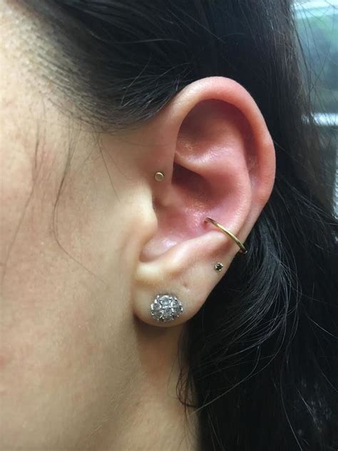 Conch Piercing Stud Earrings Jewelry Design