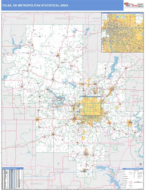 Tulsa Metro Area Zip Code Map Map Of World