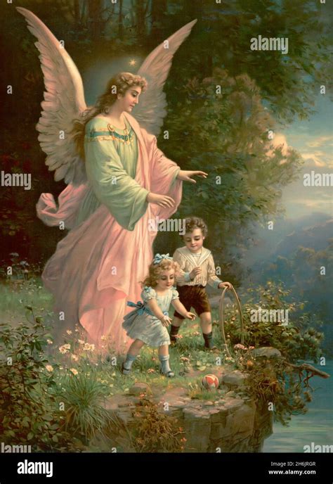 Guardian Angel Protecting Child Hi Res Stock Photography And Images Alamy