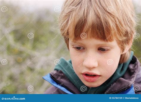 Portrait Of 6 Years Old Boy Stock Image Image Of Happy Autism 55784159
