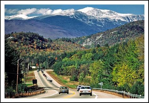 New Hampshire Highway 16 White Mountains Of Nh With Mount Mount