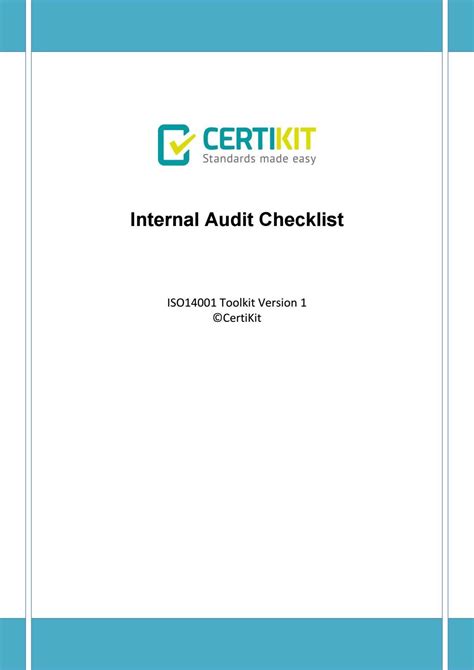 Ems Form 09 4 Internal Audit Checklist By Certikit Limited Issuu