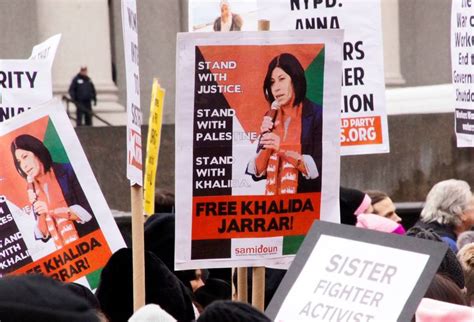 samidoun joins ny women s march calls for freedom for khalida jarrar samidoun palestinian