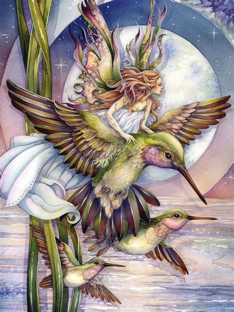 Jody Bergsma Fairy And Hummingbird Fairy Magic Fairy Angel Fairy Dust